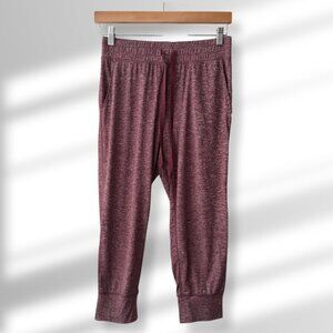 🖤 GAP Maroon Jogger Pants Drawstring Waist Soft Knit Lounge Sweatpants Size XS